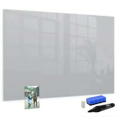 Magnetic marker board light grey