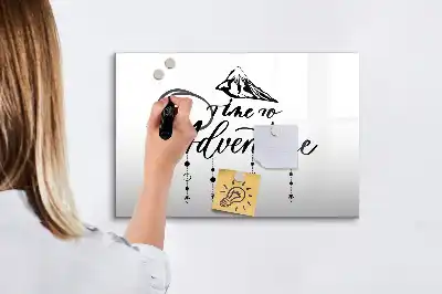 Magnetic marker board Adventure design