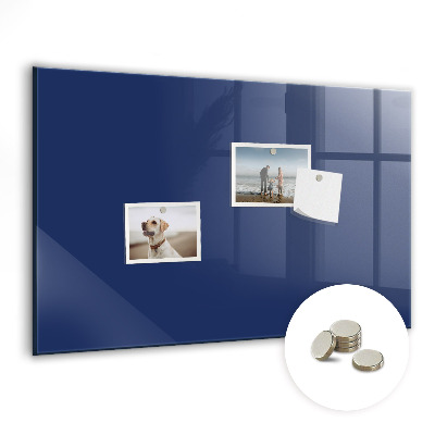 Magnetic board for wall Blue color