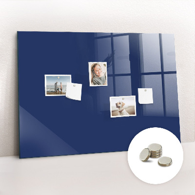 Magnetic board for wall Blue color
