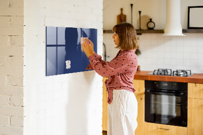 Magnetic board for wall Blue color