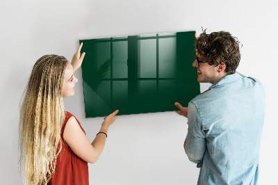 Magnetic board for wall Bottle green color