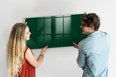 Magnetic board for wall Bottle green color