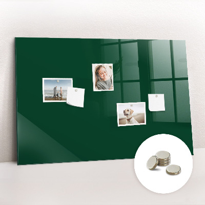 Magnetic board for wall Bottle green color