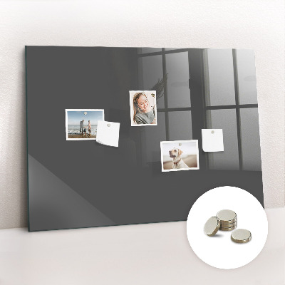 Magnetic board for wall Gray color
