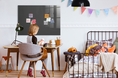 Magnetic board for wall Gray color