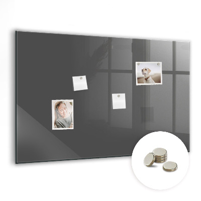 Magnetic board for wall Gray color