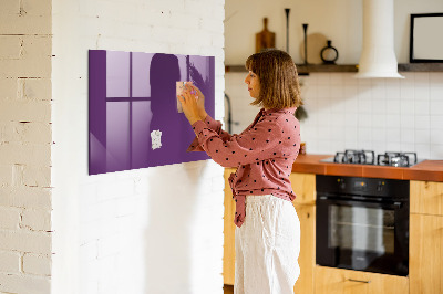 Magnetic board for wall Violet color