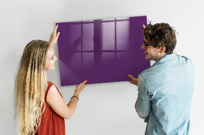 Magnetic board for wall Violet color