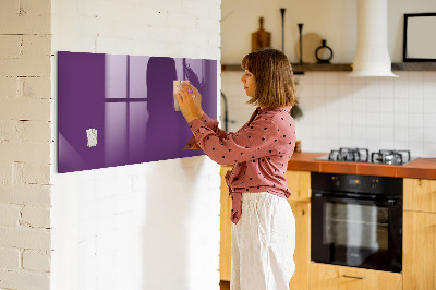 Magnetic board for wall Violet color