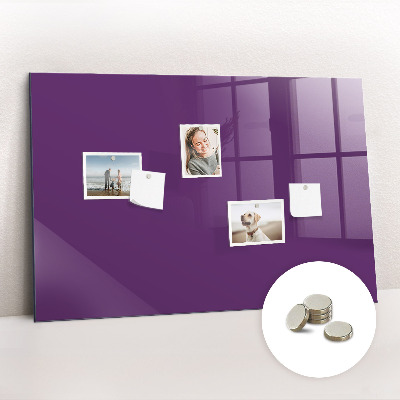 Magnetic board for wall Violet color