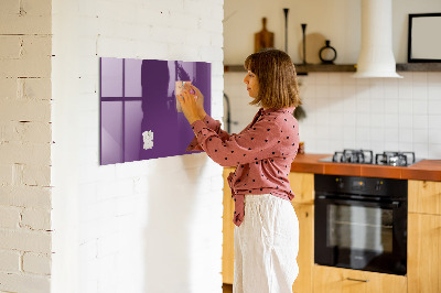 Magnetic board for wall Violet color