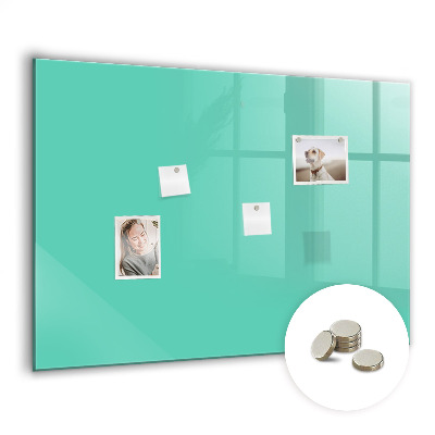 Magnetic board for wall Turquoise color