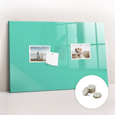 Magnetic board for wall Turquoise color