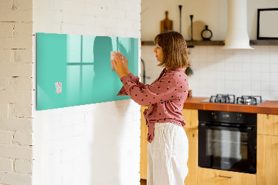Magnetic board for wall Turquoise color