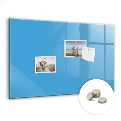 Magnetic board for wall Light blue color