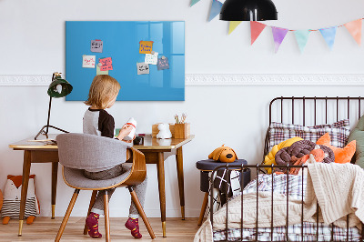 Magnetic board for wall Light blue color