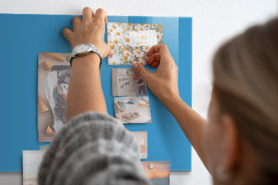 Magnetic board for wall Light blue color