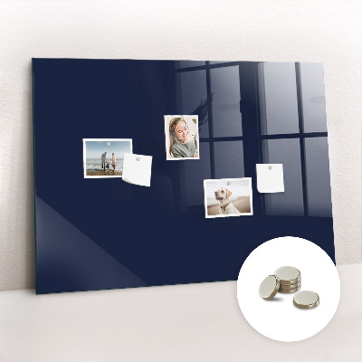 Magnetic board for wall Dark navy blue color