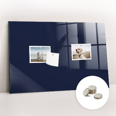 Magnetic board for wall Dark navy blue color