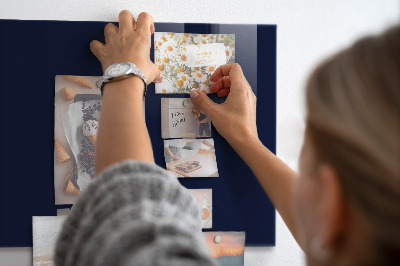 Magnetic board for wall Dark navy blue color