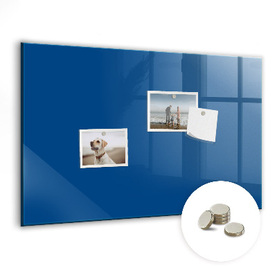 Magnetic board for wall Navy blue color