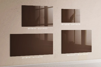 Magnetic board for wall Brown color