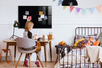 Magnetic board for wall Black color