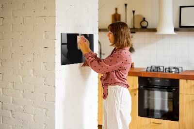 Magnetic board for wall Black color