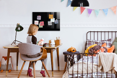 Magnetic board for wall Black color