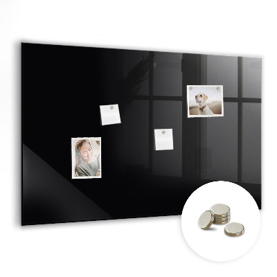 Magnetic board for wall Black color