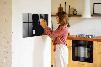 Magnetic board for wall Black color