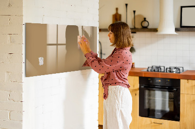 Magnetic board for wall Dark beige color