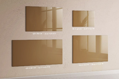 Magnetic board for wall Dark beige color