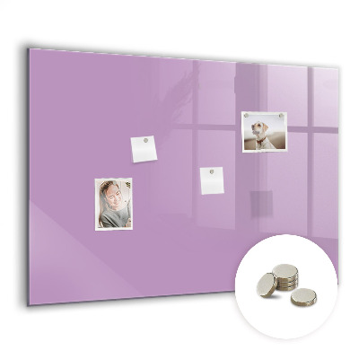 Magnetic board for wall Lilac color