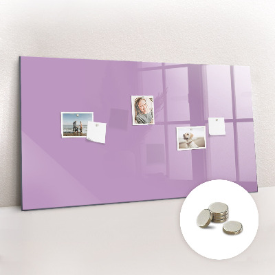 Magnetic board for wall Lilac color