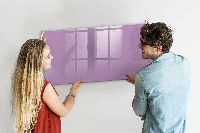 Magnetic board for wall Lilac color