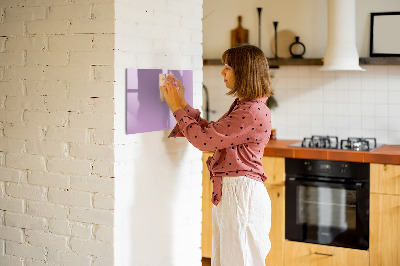 Magnetic board for wall Lilac color