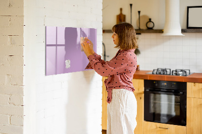 Magnetic board for wall Lilac color