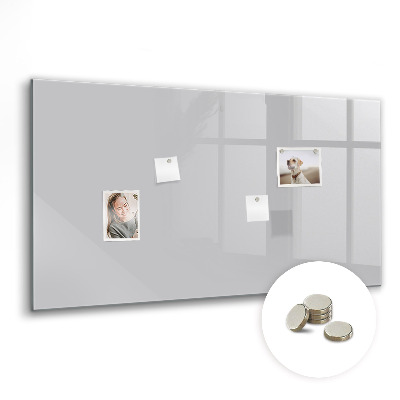Magnetic board for wall Bright gray color