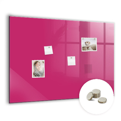 Magnetic board for wall Strong pink color