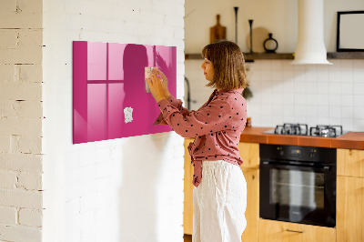 Magnetic board for wall Strong pink color