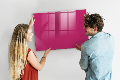 Magnetic board for wall Strong pink color