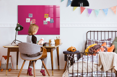 Magnetic board for wall Strong pink color