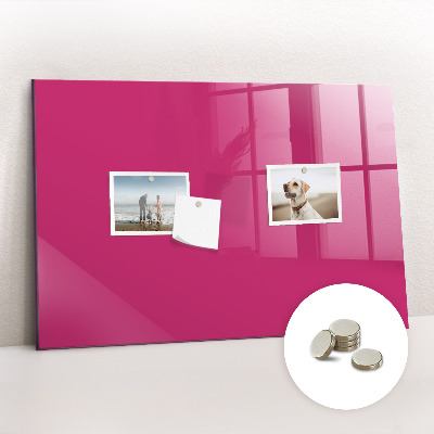 Magnetic board for wall Strong pink color