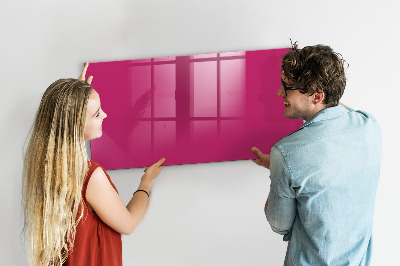 Magnetic board for wall Strong pink color