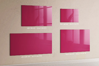 Magnetic board for wall Strong pink color