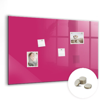 Magnetic board for wall Strong pink color