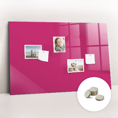 Magnetic board for wall Strong pink color