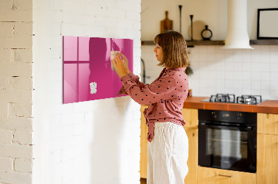 Magnetic board for wall Strong pink color